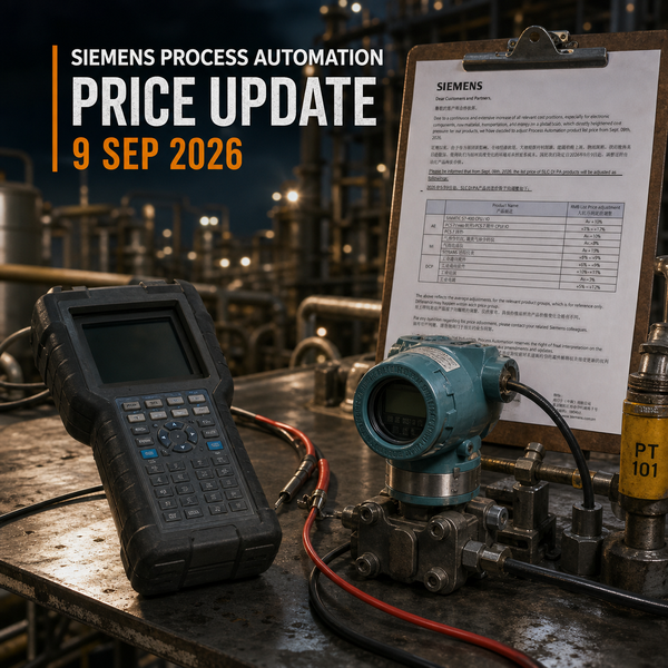 Siemens process automation price update for PLCs PCS 7 and field instruments